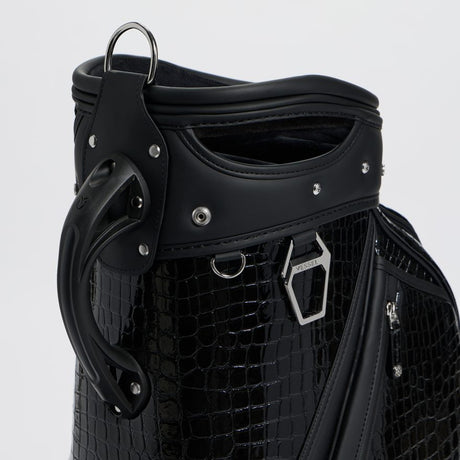 G/FORE Limited Release Croc-Embossed Leather Tour Bag – Onyx – Image 7