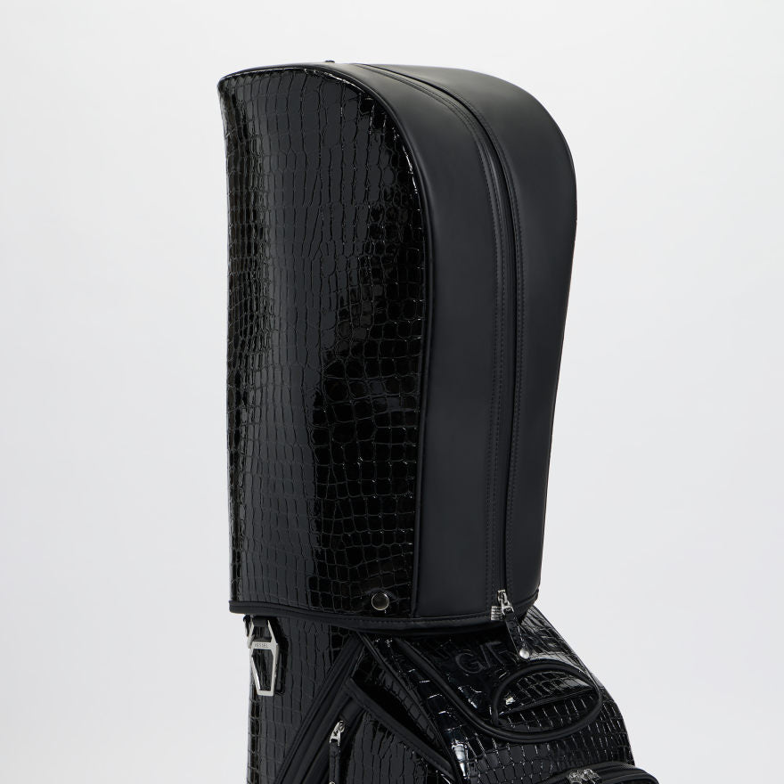 G/FORE Limited Release Croc-Embossed Leather Tour Bag – Onyx – Image 8