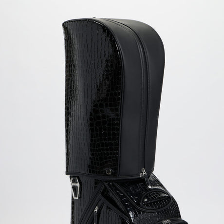 G/FORE Limited Release Croc-Embossed Leather Tour Bag – Onyx – Image 8