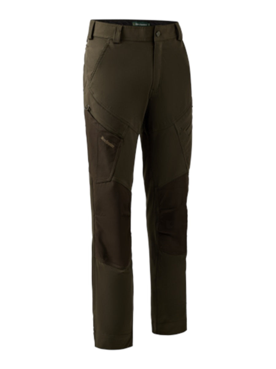 DEERHUNTER Northward Trousers - Mens - Bark Green front flat lay