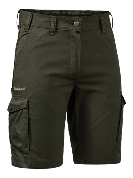 DEERHUNTER Lady Atlas Shorts - Womens - Timber front flat lay