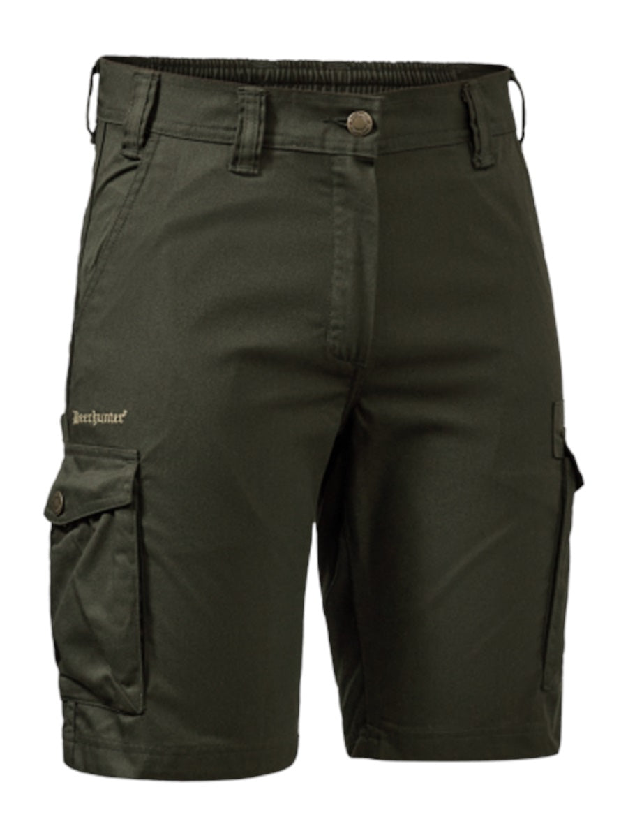 DEERHUNTER Lady Atlas Shorts - Womens - Timber front flat lay