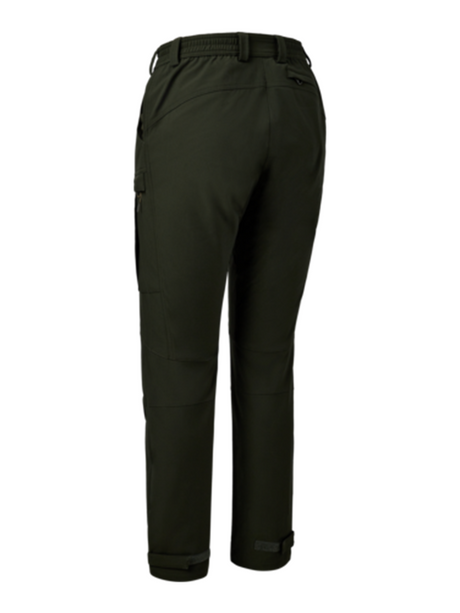 DEERHUNTER Lady Climate Trousers with 37.5® Technology - Womens - Forest Ember - rear product view