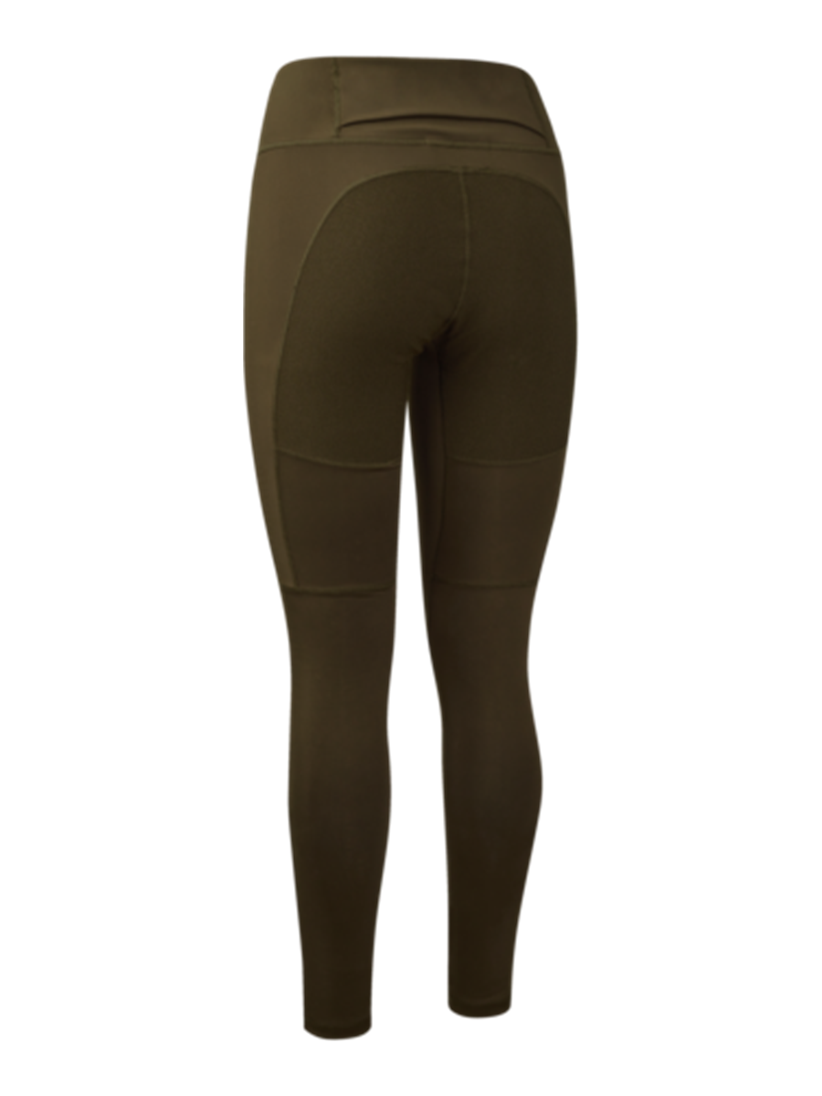 DEERHUNTER Lady Reinforced Tights - Womens - Art Green - rear product view
