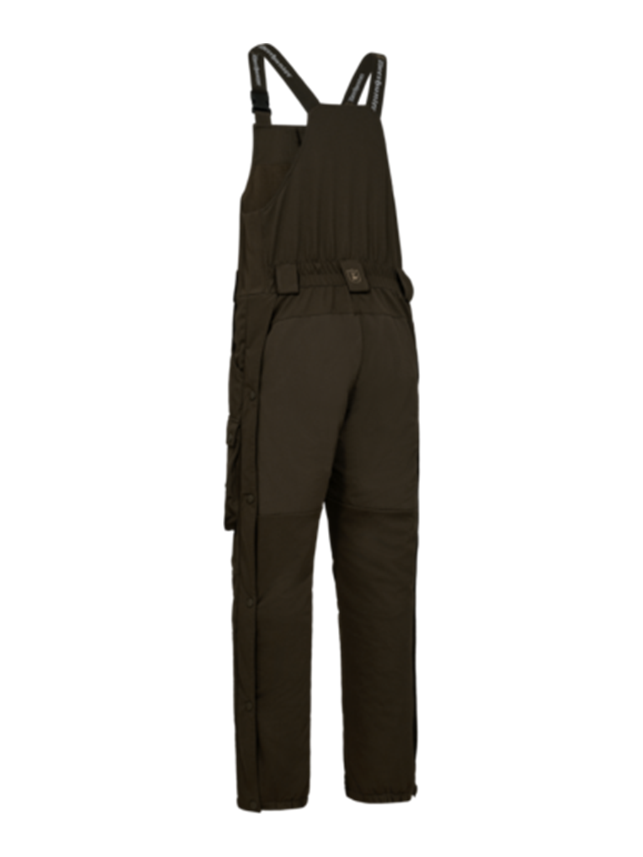 DEERHUNTER Muflon Pro Winter Bib Trousers - Mens - Art Green - rear product view
