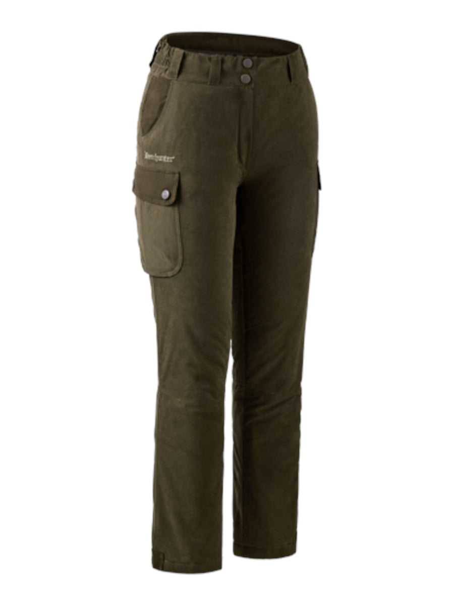 DEERHUNTER Lady Eagle Winter Trousers - Womens - Tarmac Green front flat lay