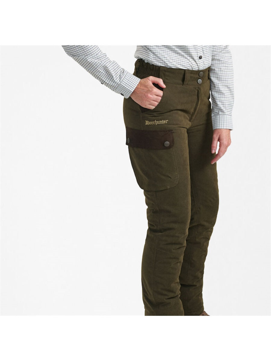 DEERHUNTER Lady Eagle Winter Trousers - Womens - Tarmac Green official detail view 2