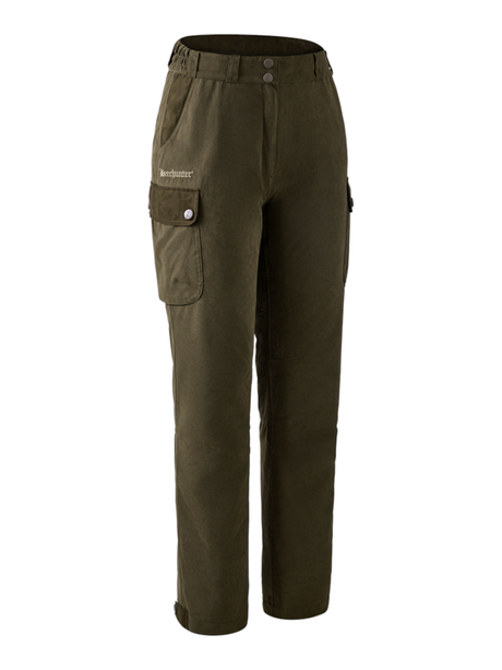 DEERHUNTER Lady Eagle Trousers - Womens - Tarmac Green front flat lay