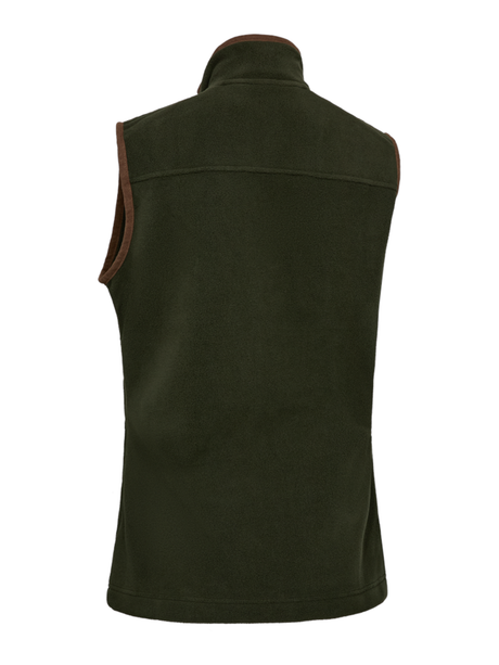 DEERHUNTER Lady Cumbria Fleece Waistcoat - Womens - Forest Ember back flat lay