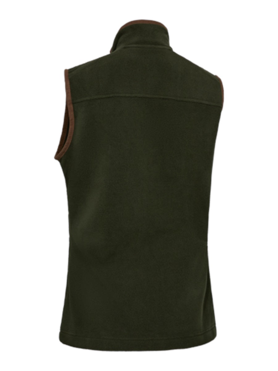 DEERHUNTER Lady Cumbria Fleece Waistcoat - Womens - Forest Ember back flat lay