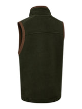 DEERHUNTER Youth Cumbria Fleece Waistcoat - Kids - Forest Ember back flat lay