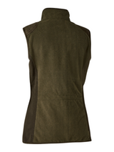 DEERHUNTER Lady Pam Shooting Waistcoat - Womens - Graphite Green - rear product view