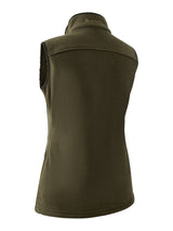 DEERHUNTER Lady Eagle Fleece Waistcoat - Womens - Tarmac Green back flat lay