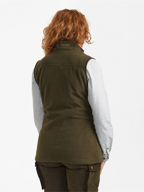 DEERHUNTER Lady Eagle Fleece Waistcoat - Womens - Tarmac Green official image 4