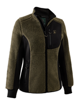 DEERHUNTER Lady Roja Fiber Pile Jacket - Womens - Adventure Green - front product view