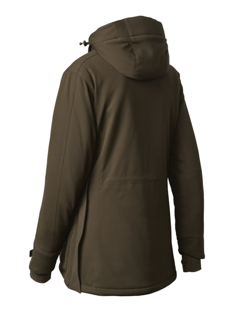 DEERHUNTER Lady Muflon Pro Winter Jacket - Womens - Art Green back flat lay