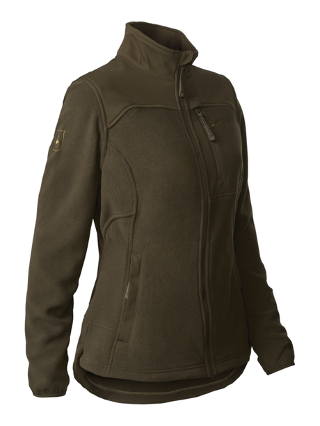 DEERHUNTER Lady Muflon Pro Fleece Jacket - Womens - Art Green front flat lay