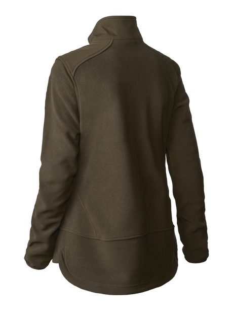 DEERHUNTER Lady Muflon Pro Fleece Jacket - Womens - Art Green back flat lay