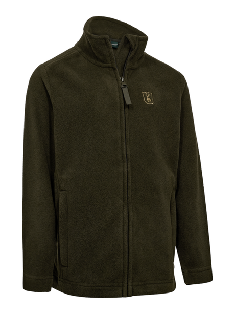 DEERHUNTER Youth Atlas Light Fleece Jacket - Kids - Timber front flat lay
