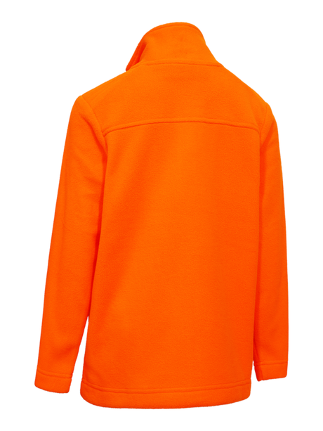 DEERHUNTER Youth Atlas Light Fleece Jacket - Kids - Safety Orange back flat lay