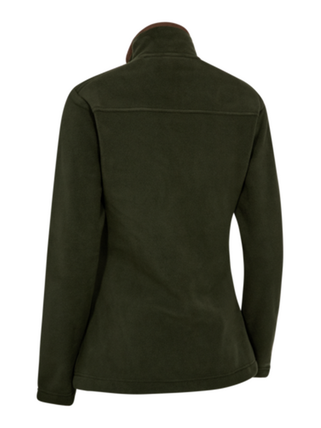 DEERHUNTER Lady Cumbria Fleece Jacket - Womens - Forest Ember - rear product view