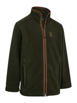 DEERHUNTER Youth Cumbria Fleece Jacket - Kids - Forest Ember front flat lay