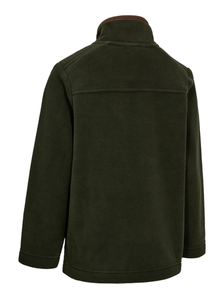 DEERHUNTER Youth Cumbria Fleece Jacket - Kids - Forest Ember back flat lay