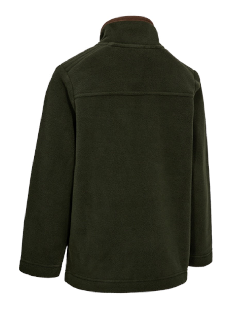 DEERHUNTER Youth Cumbria Fleece Jacket - Kids - Forest Ember back flat lay