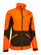DEERHUNTER Lady Rogaland Softshell Jacket - Womens - Safety Orange front flat lay