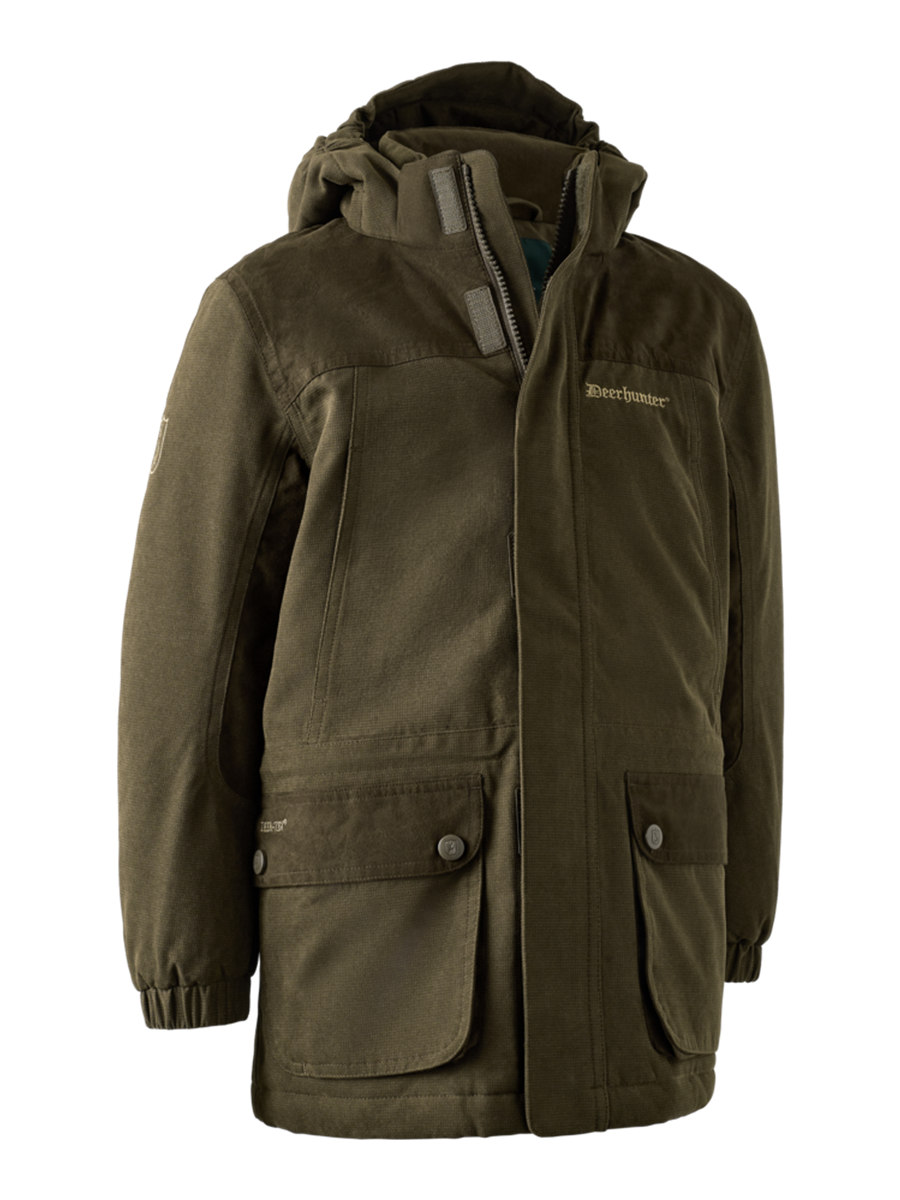 DEERHUNTER Youth Eagle Winter Jacket - Kids - Tarmac Green - front product view