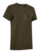 DEERHUNTER Lady Bamboo T-Shirt - Womens - Deep Green front flat lay