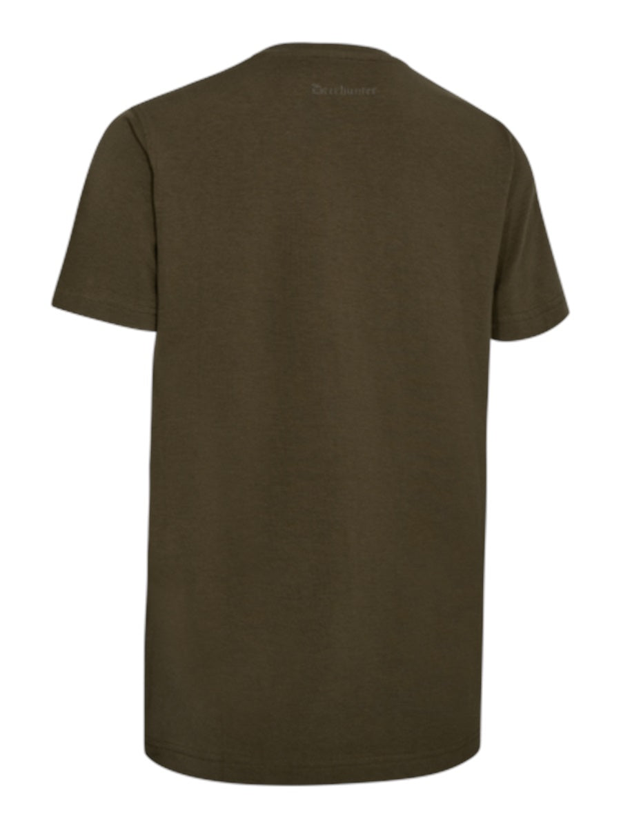 DEERHUNTER Lady Bamboo T-Shirt - Womens - Deep Green back flat lay