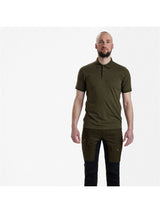 DEERHUNTER Gunnar Polo Shirt - Mens - Adventure Green Melange official detail view 1