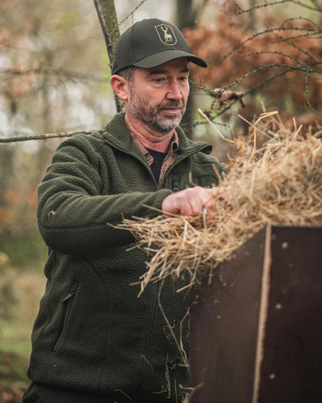 DEERHUNTER Atlas Fleece Jacket - Mens - Forest Green