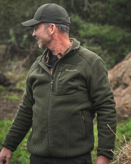 DEERHUNTER Atlas Fleece Jacket - Mens - Forest Green