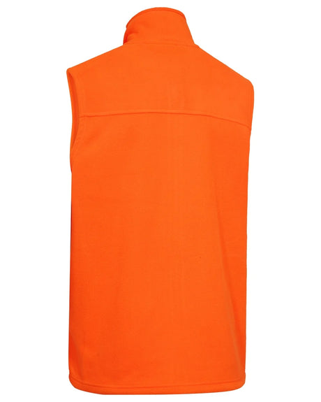 DEERHUNTER Atlas Light Fleece Waistcoat - Mens - Safety Orange
