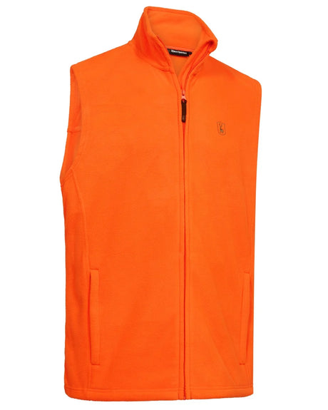 DEERHUNTER Atlas Light Fleece Waistcoat - Mens - Safety Orange