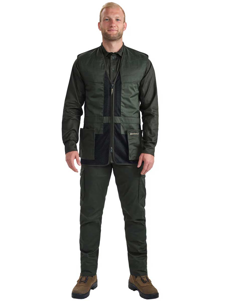 DEERHUNTER Atlas Mesh Shooting Waistcoat - Mens - Timber