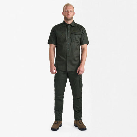 DEERHUNTER Atlas Short Sleeve Shirt - Men's - Timber