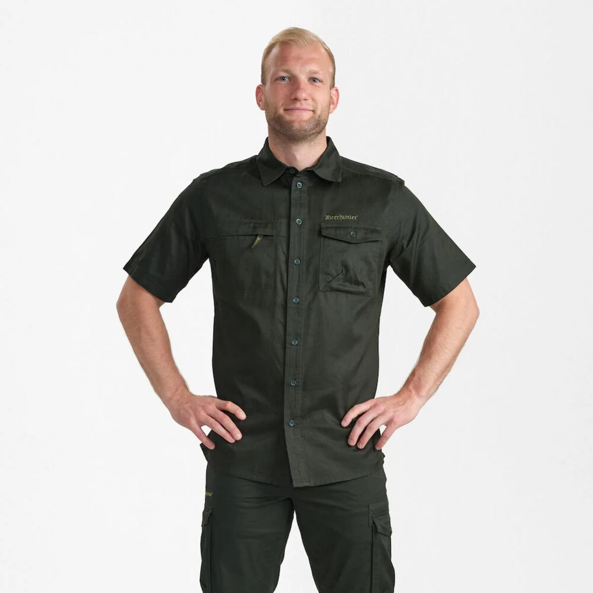 DEERHUNTER Atlas Short Sleeve Shirt - Men's - Timber