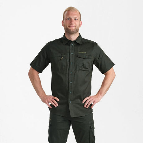 DEERHUNTER Atlas Short Sleeve Shirt - Men's - Timber