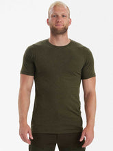 Load image into Gallery viewer, DEERHUNTER Basic T-Shirt 2 Pack - Mens - Adventure Green Melange
