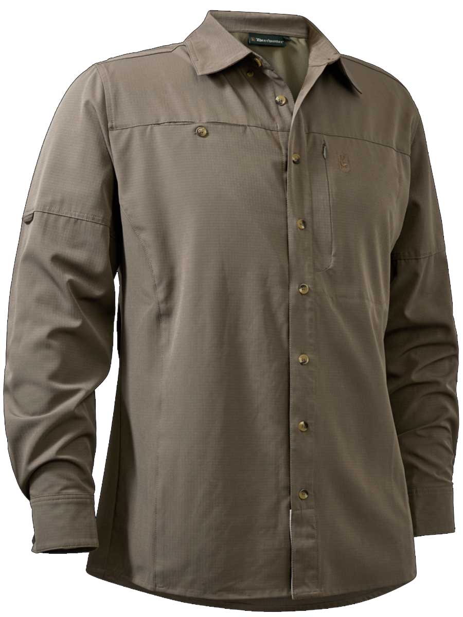 DEERHUNTER Canopy Shirt - Men's - Stone Grey