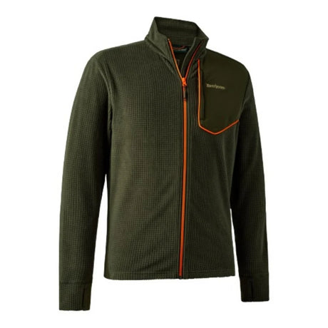 DEERHUNTER Chamois Full-Zip Fleece - Mens - Forest Green