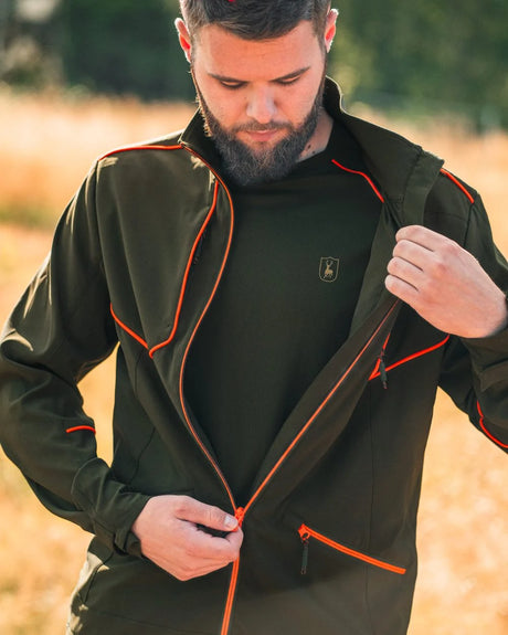 DEERHUNTER Chamois Jacket - Mens - Forest Green