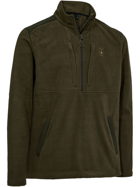 DEERHUNTER Climate Half-Zip Fleece with 37.5 Technology - Mens - Hunter Green