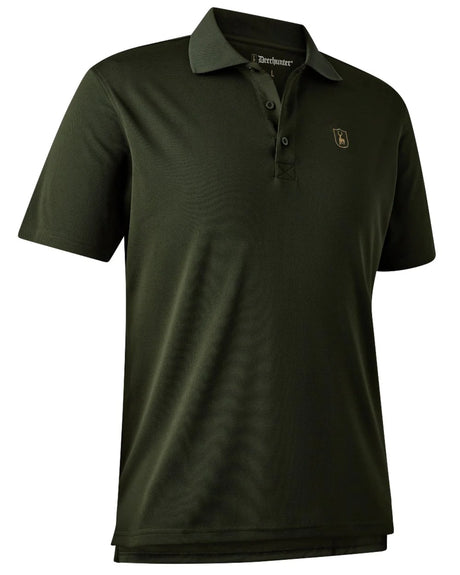 DEERHUNTER Climate Polo Shirt with 37.5® Technology - Men's - Forest Ember