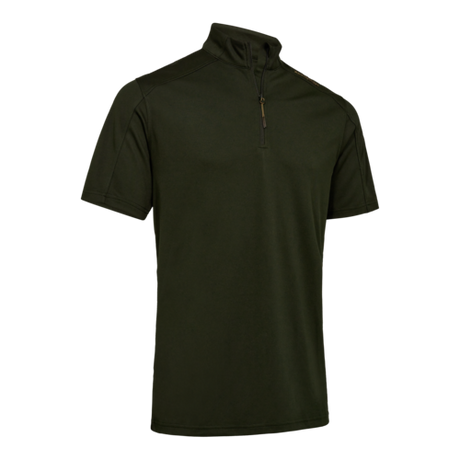 DEERHUNTER Climate ½-zip T-shirt with 37.5® Technology - Men's - Forest Ember