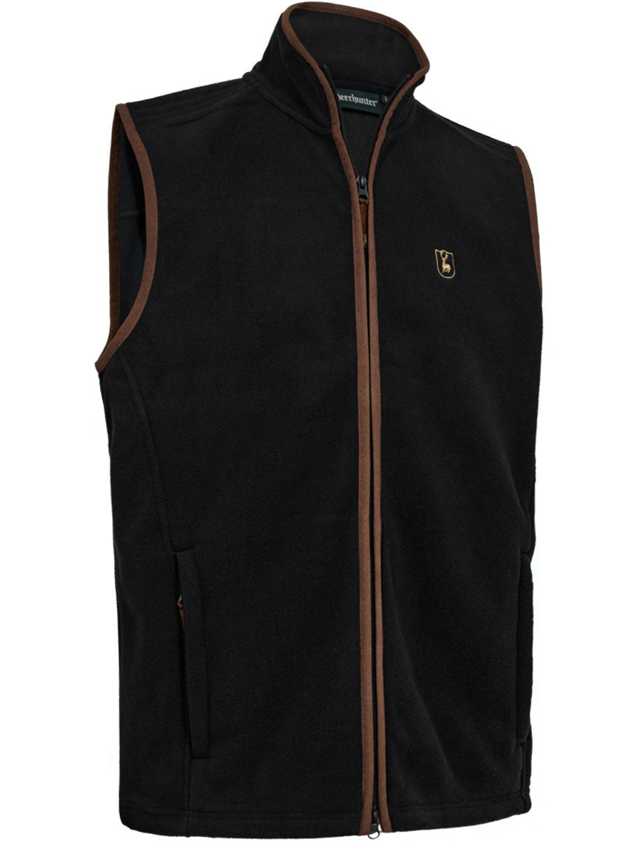DEERHUNTER Cumbria Fleece Waistcoat - Mens - Anthracite Grey