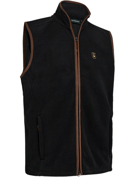 DEERHUNTER Cumbria Fleece Waistcoat - Mens - Anthracite Grey